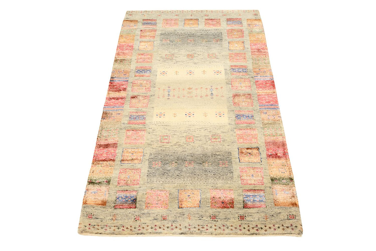 Alfombra Gabbeh - Loribaft Indus - 139 x 76 cm - multicolor