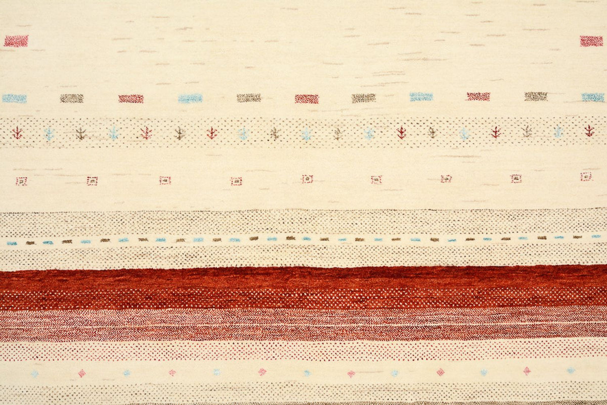 Alfombra Gabbeh - Loribaft Indus - 299 x 210 cm - beige claro