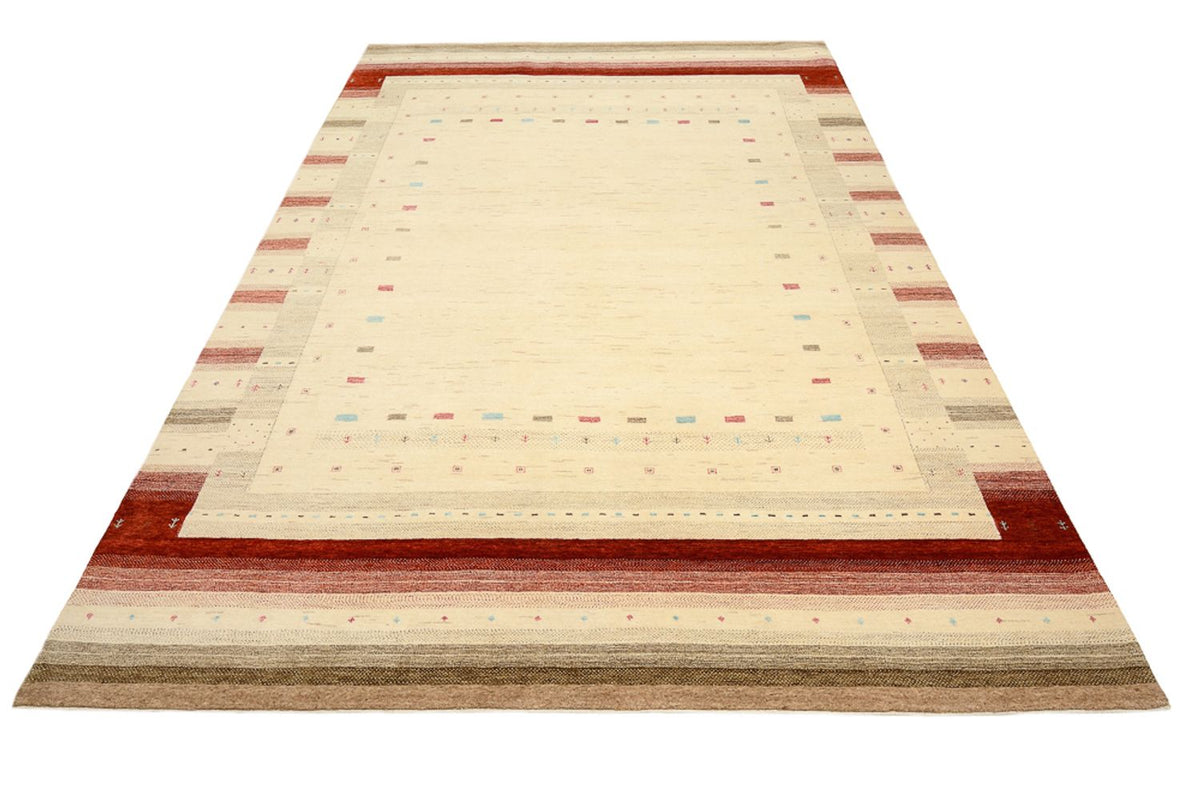 Alfombra Gabbeh - Loribaft Indus - 349 x 251 cm - beige claro