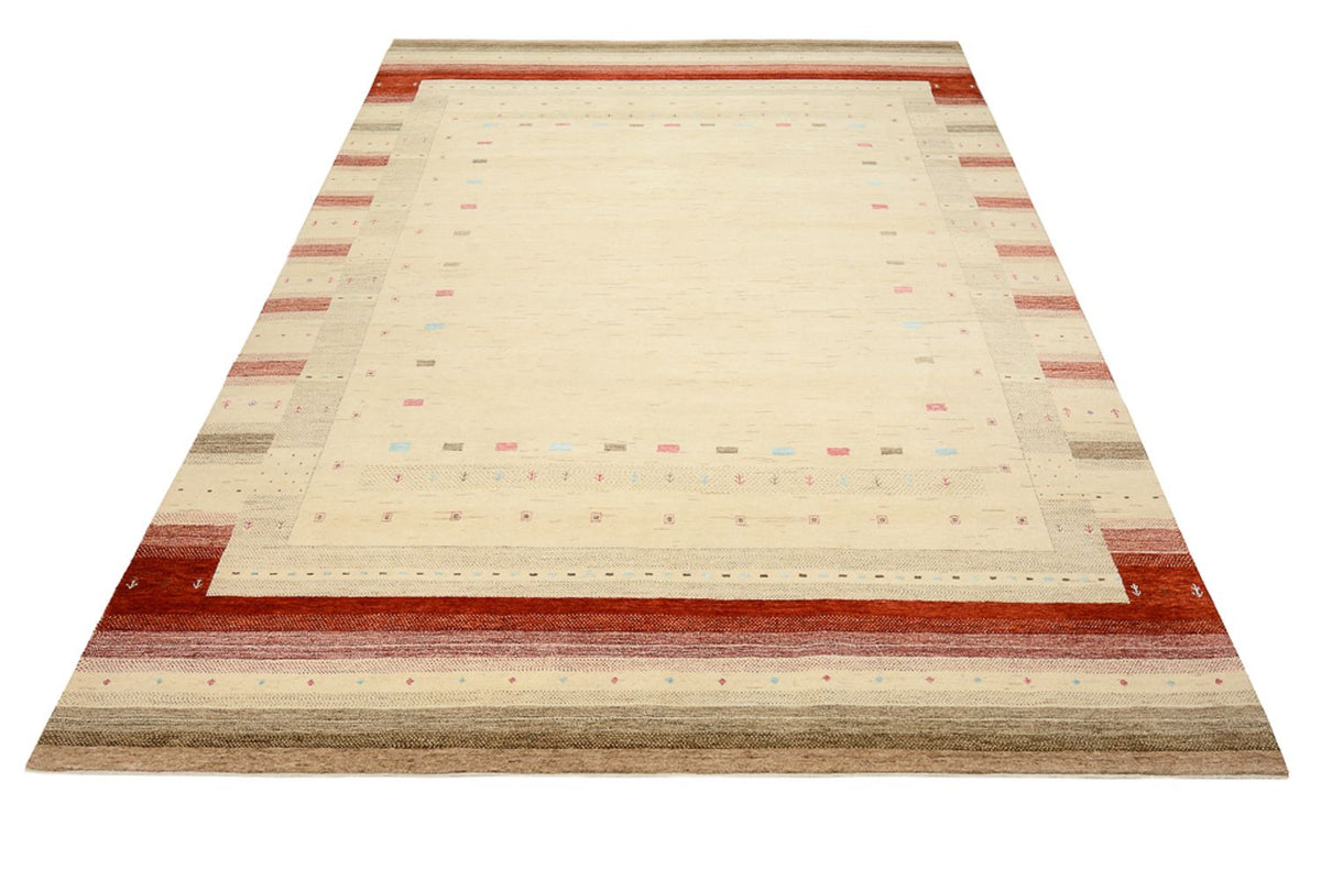 Alfombra Gabbeh - Loribaft Indus - 349 x 251 cm - beige claro