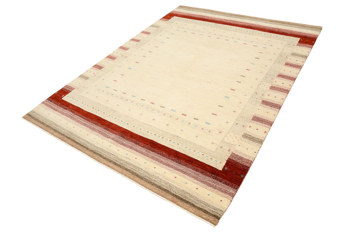 Alfombra Gabbeh - Loribaft Indus - 238 x 174 cm - beige claro