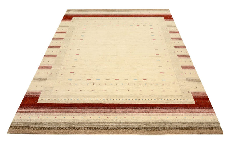 Alfombra Gabbeh - Loribaft Indus - 319 x 251 cm - beige claro