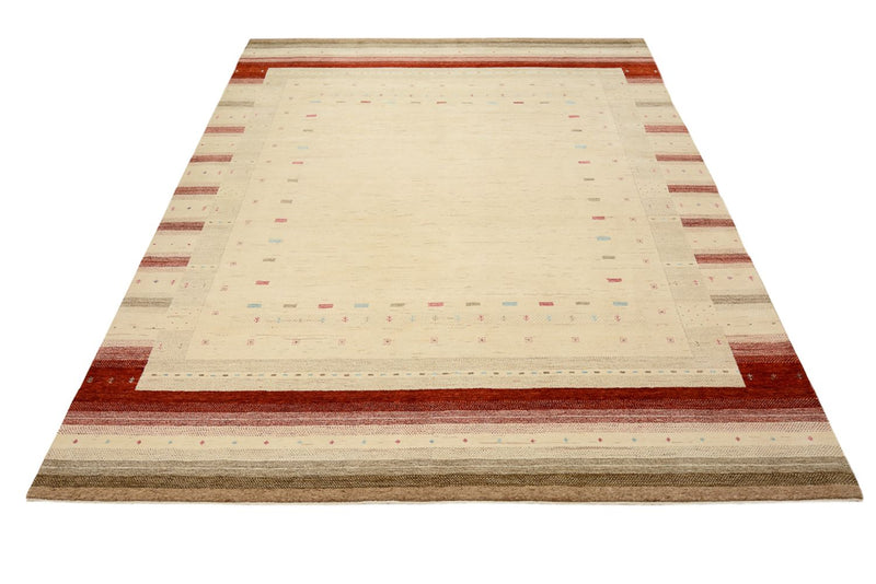 Alfombra Gabbeh - Loribaft Indus - 319 x 251 cm - beige claro