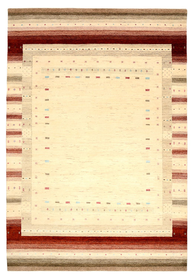 Alfombra Gabbeh - Loribaft Indus - 304 x 205 cm - beige claro