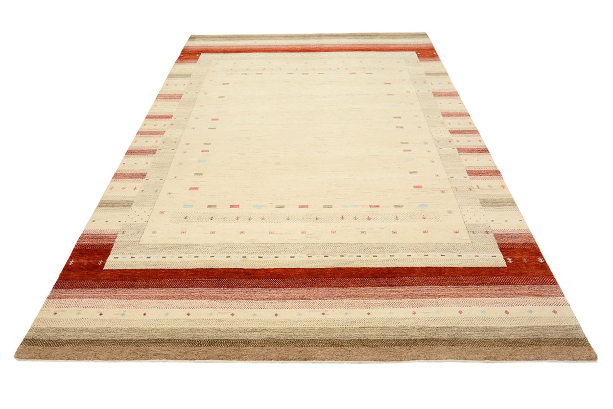 Alfombra Gabbeh - Loribaft Indus - 304 x 205 cm - beige claro