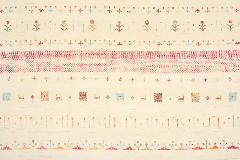 Alfombra Gabbeh - Loribaft Indus - 304 x 200 cm - multicolor