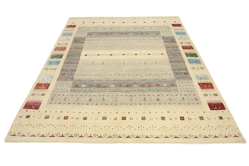 Alfombra Gabbeh - Loribaft Indus - 252 x 203 cm - multicolor