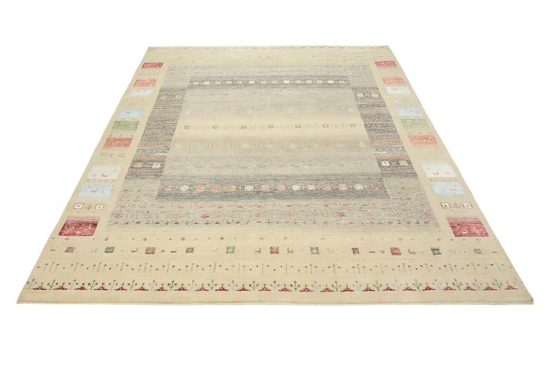 Alfombra Gabbeh - Loribaft Indus - 252 x 203 cm - multicolor