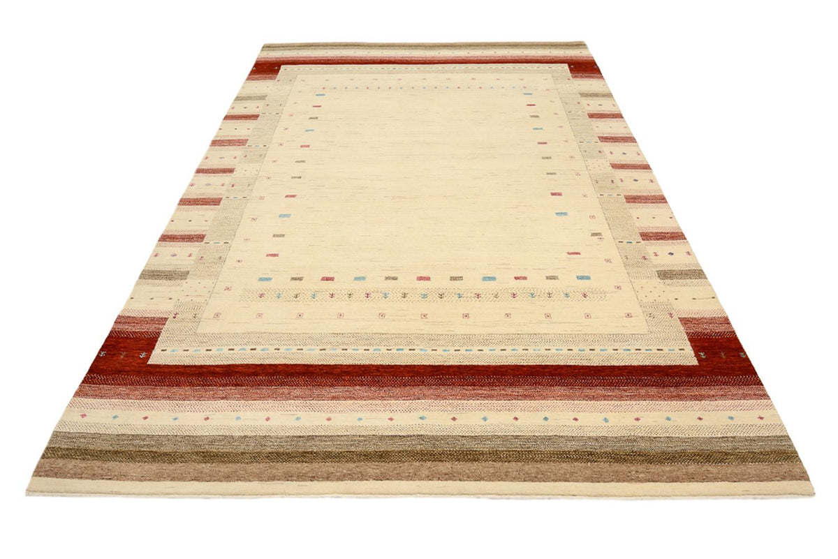Alfombra Gabbeh - Loribaft Indus - 296 x 203 cm - beige claro