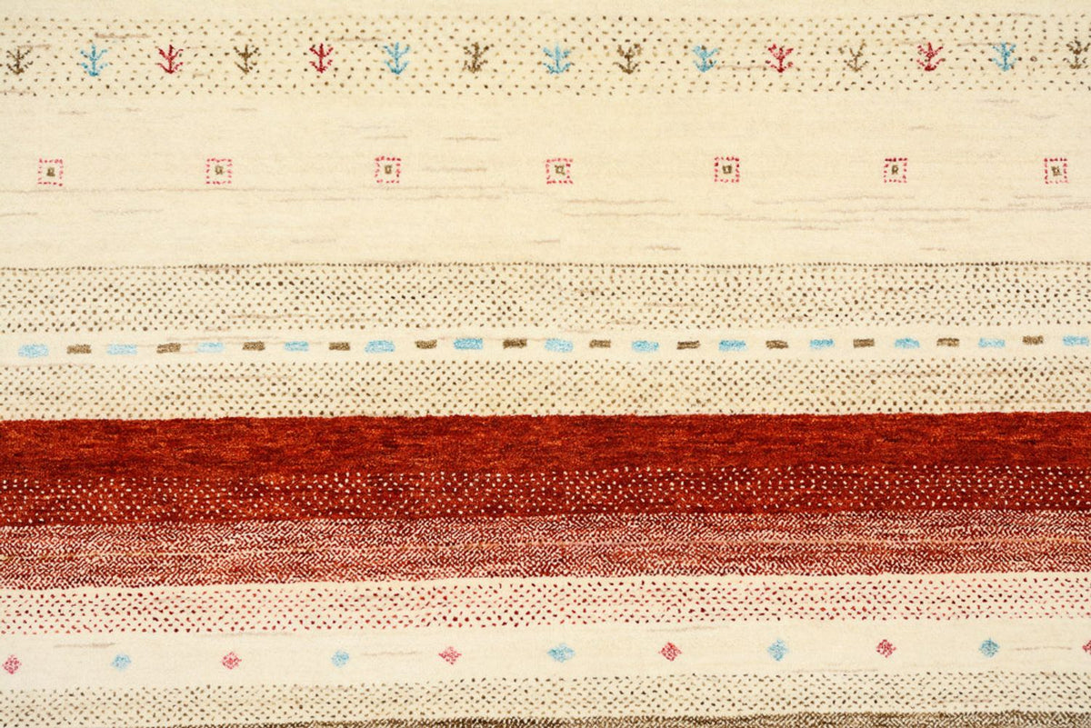 Alfombra Gabbeh - Loribaft Indus - 296 x 203 cm - beige claro