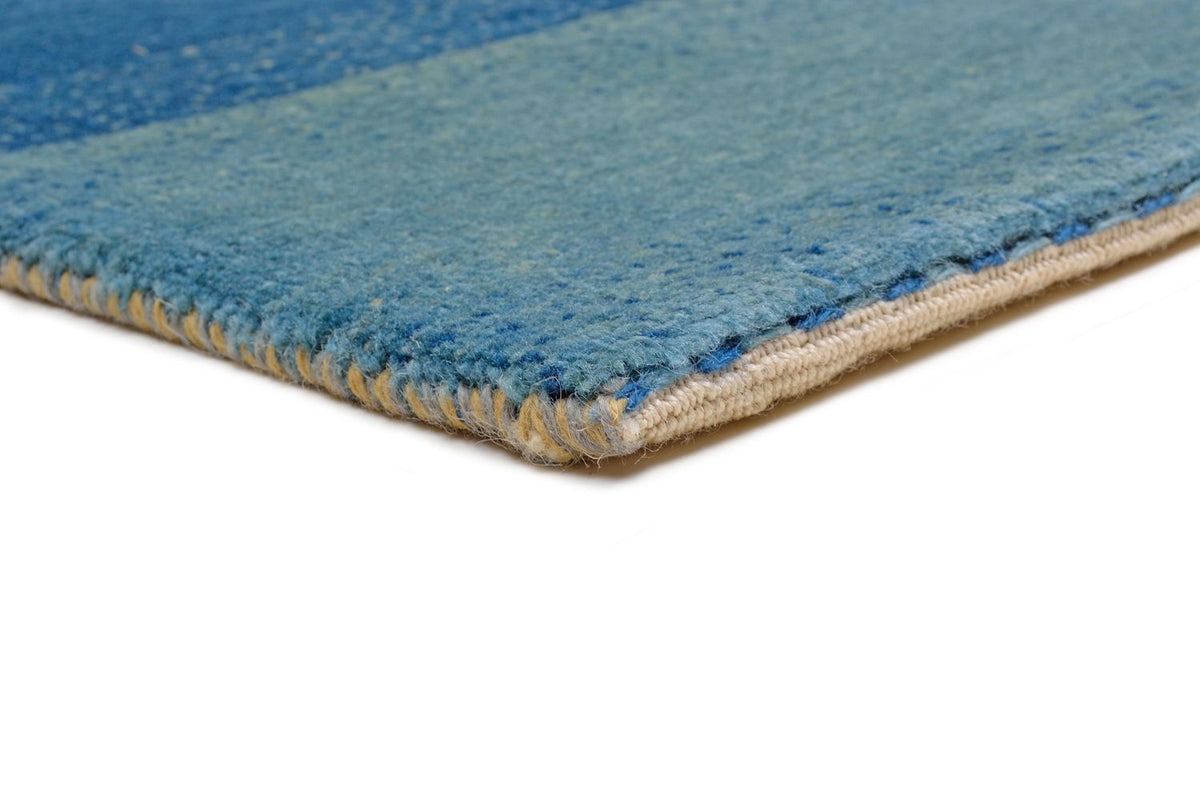 Alfombra Gabbeh - Loribaft Persa - 197 x 150 cm - azul