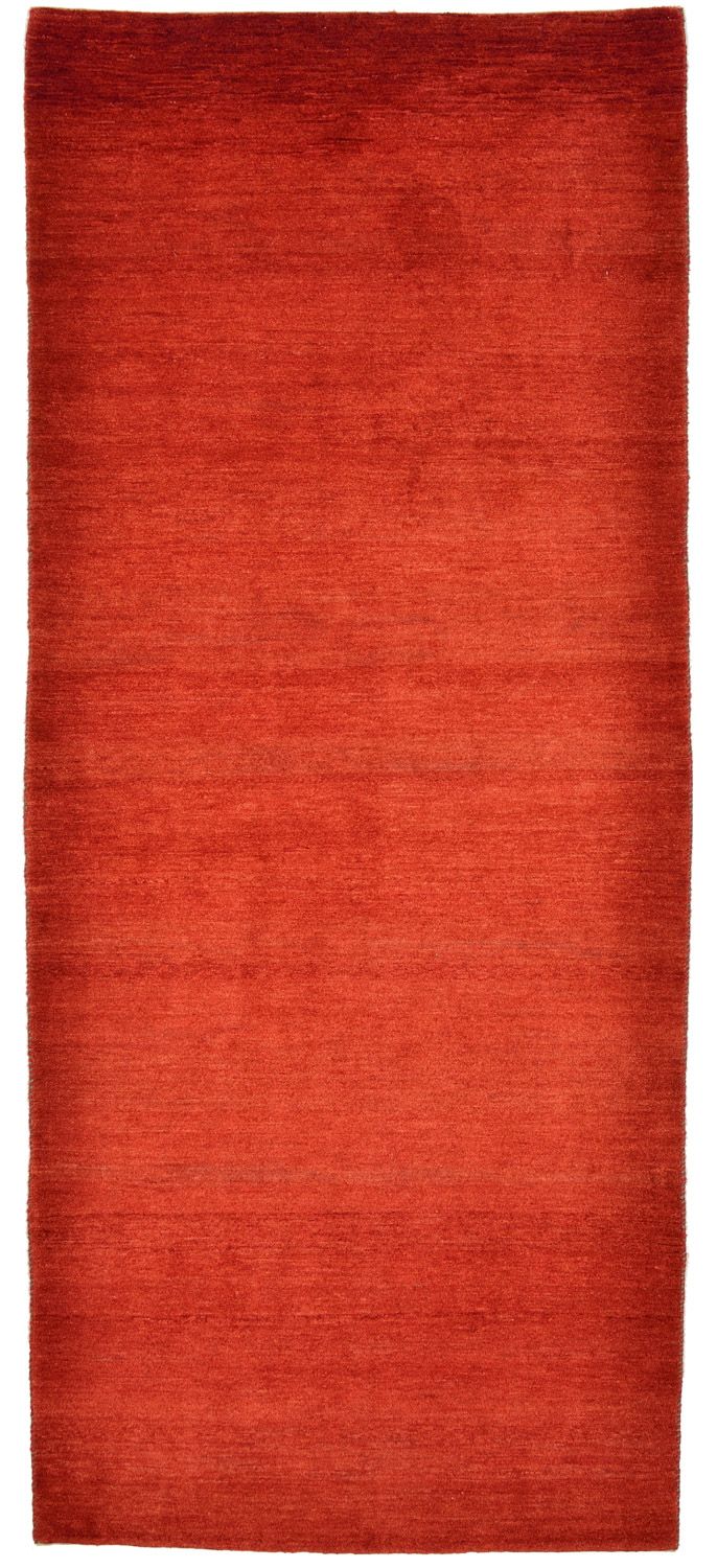 Alfombra de pasillo Alfombra Gabbeh - Loribaft Persa - 208 x 86 cm - rojo