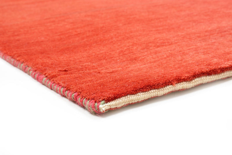 Alfombra de pasillo Alfombra Gabbeh - Loribaft Persa - 208 x 86 cm - rojo