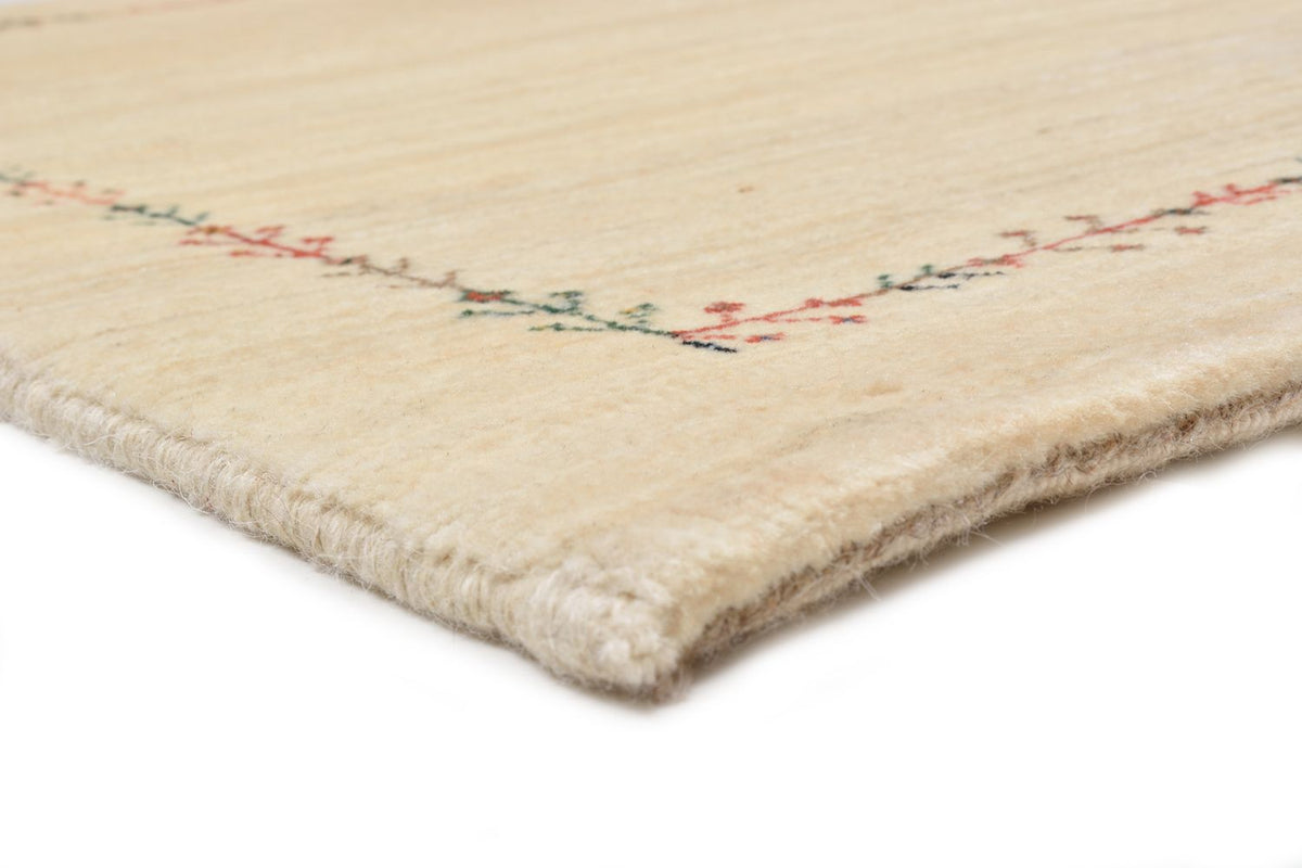 Alfombra Gabbeh - Loribaft Persa - 93 x 64 cm - natural