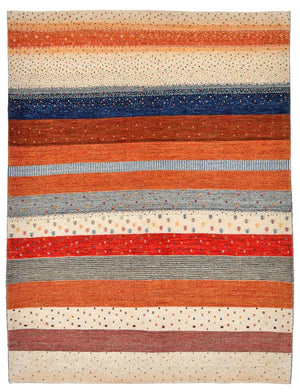 Alfombra Gabbeh - Loribaft Persa - 213 x 160 cm - multicolor