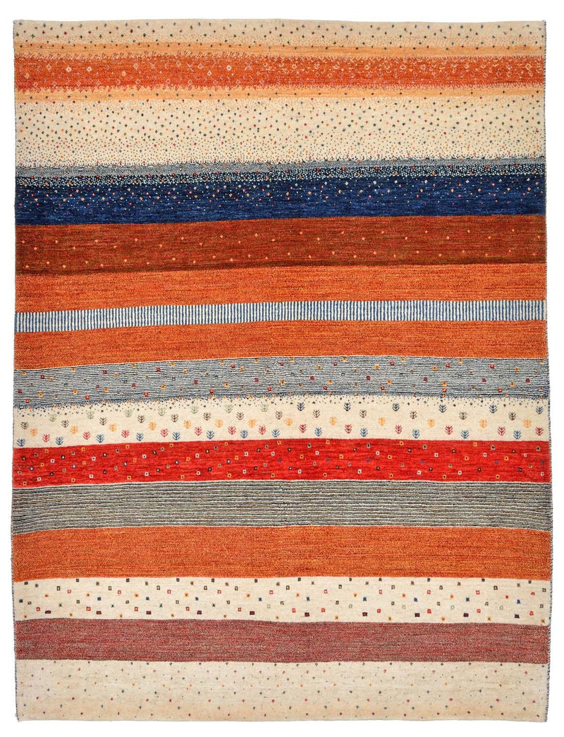 Alfombra Gabbeh - Loribaft Persa - 213 x 160 cm - multicolor