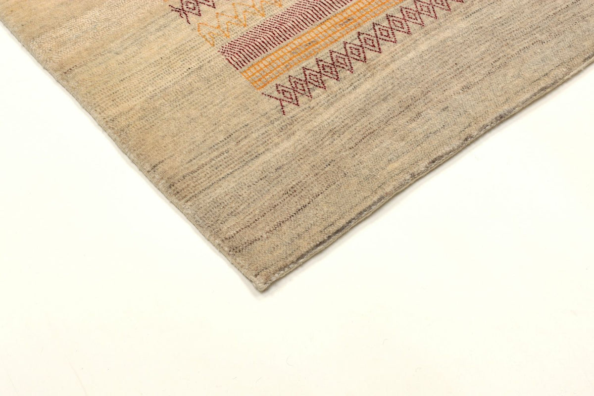 Alfombra Gabbeh - Loribaft Persa - 206 x 128 cm - arena