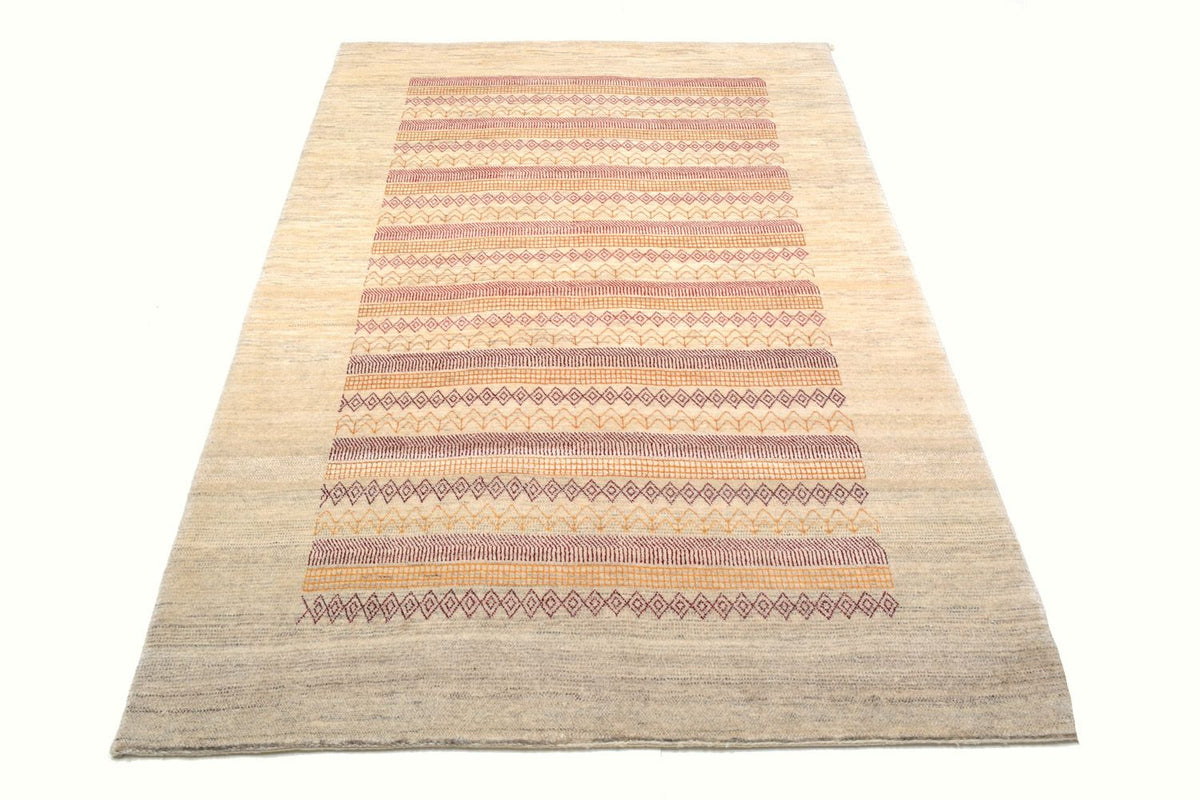 Alfombra Gabbeh - Loribaft Persa - 206 x 128 cm - arena