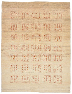 Alfombra Gabbeh - Loribaft Persa - 198 x 148 cm - natural