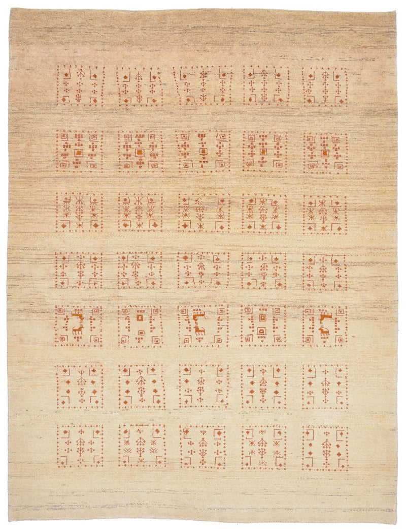 Alfombra Gabbeh - Loribaft Persa - 198 x 148 cm - natural