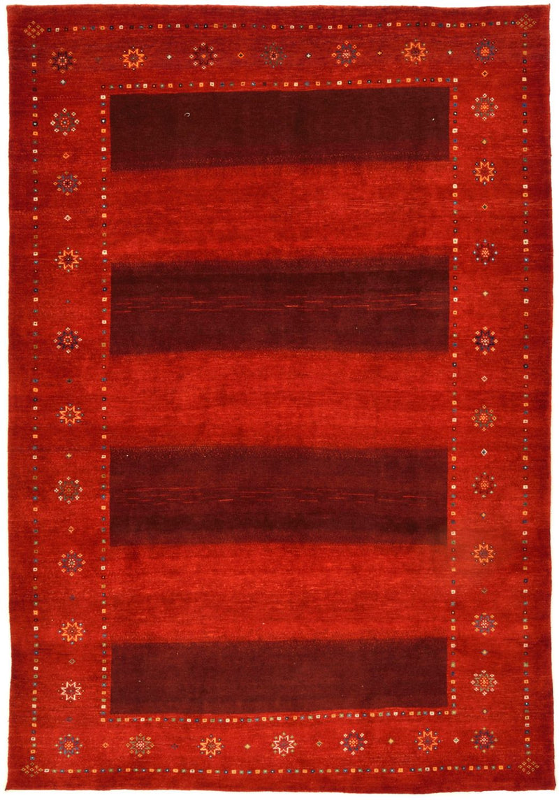 Alfombra Gabbeh - Loribaft Persa - 332 x 230 cm - rojo