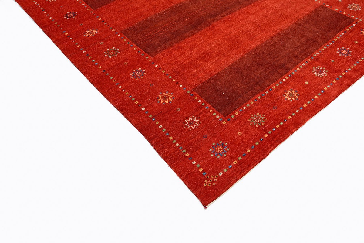 Alfombra Gabbeh - Loribaft Persa - 332 x 230 cm - rojo