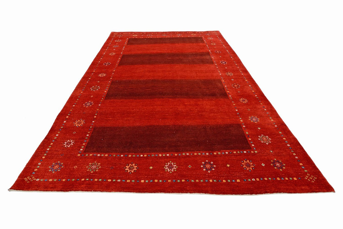 Alfombra Gabbeh - Loribaft Persa - 332 x 230 cm - rojo