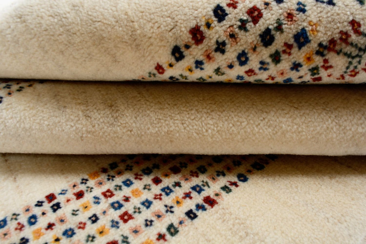 Alfombra Gabbeh - Loribaft Persa - 180 x 120 cm - beige