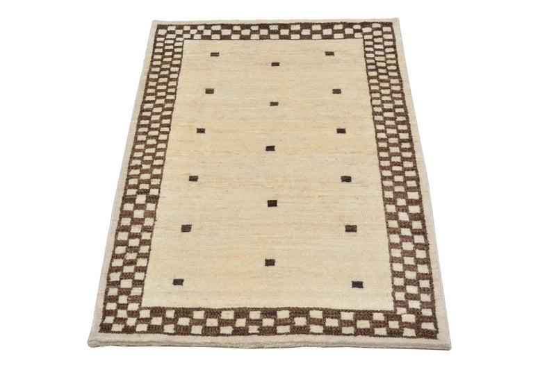 Alfombra Gabbeh - Loribaft Persa - 108 x 71 cm - arena