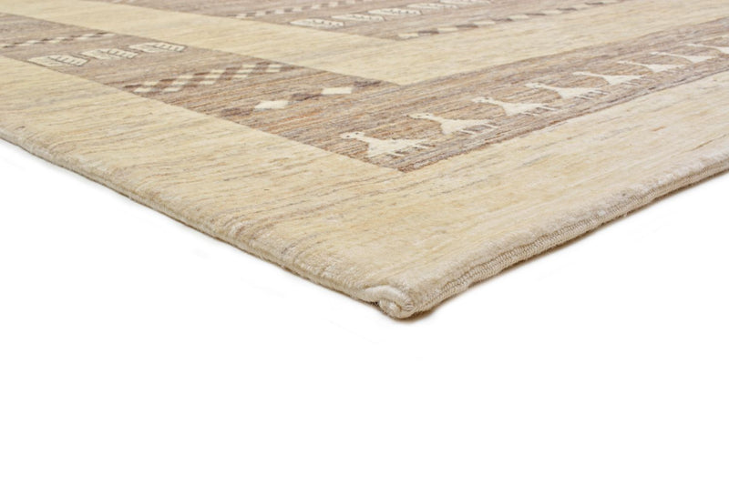 Alfombra Gabbeh - Loribaft Persa - 253 x 203 cm - arena
