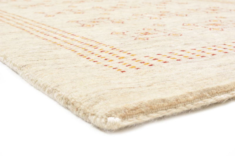 Alfombra de pasillo Alfombra Gabbeh - Loribaft Persa - 195 x 79 cm - beige