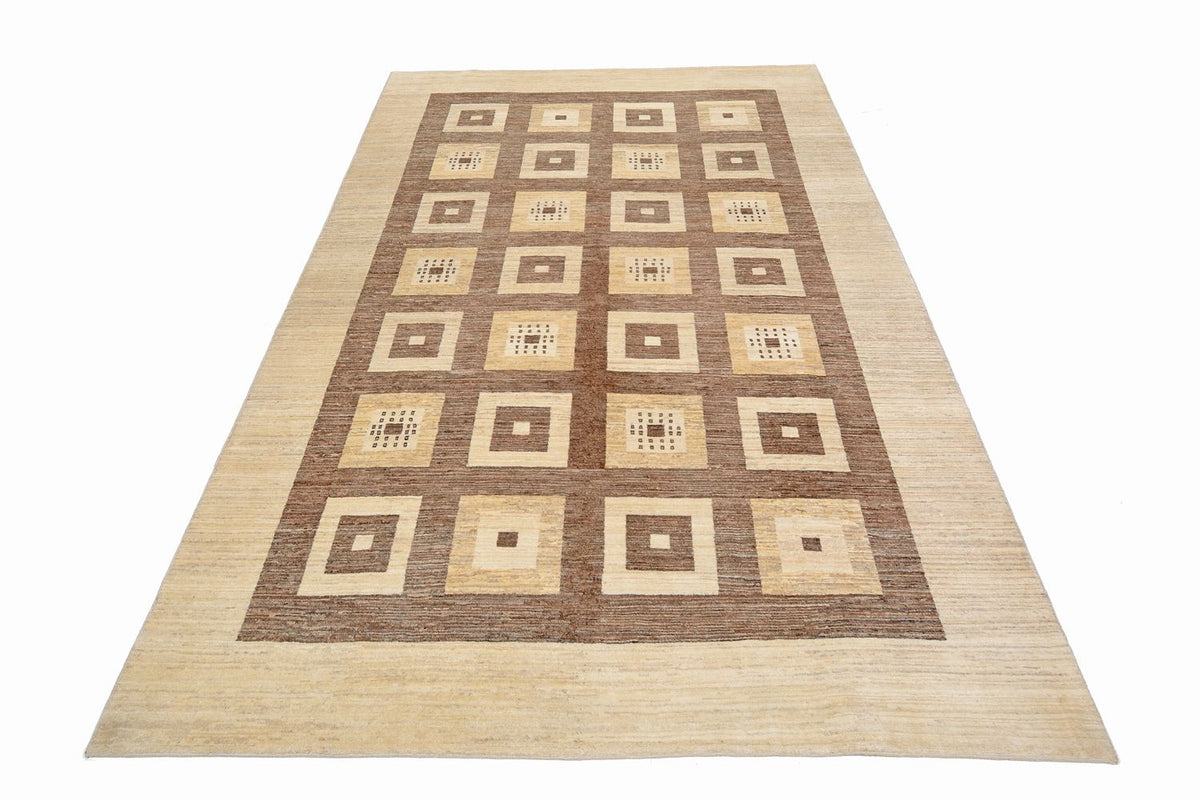 Alfombra Gabbeh - Loribaft Persa - 380 x 264 cm - marrón