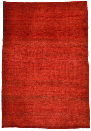 Alfombra Gabbeh - Loribaft Persa - 424 x 292 cm - rojo