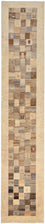 Alfombra de pasillo Alfombra Gabbeh - Loribaft Persa - 512 x 101 cm - marrón claro