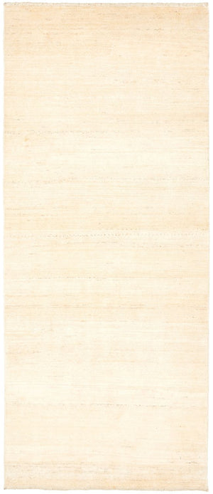 Alfombra de pasillo Alfombra Gabbeh - Loribaft Persa - 206 x 85 cm - natural