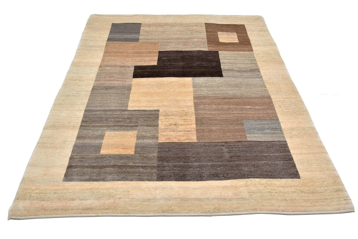 Alfombra Gabbeh - Loribaft Persa - 233 x 152 cm - marrón
