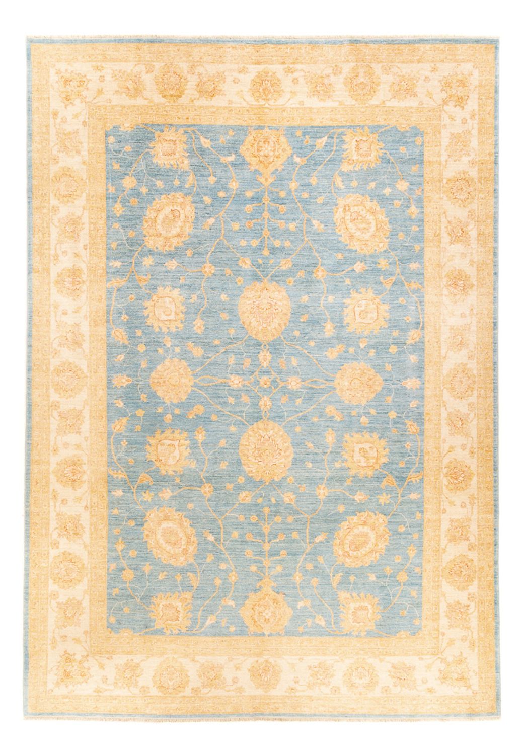 Alfombra Ziegler - 343 x 248 cm - azul claro