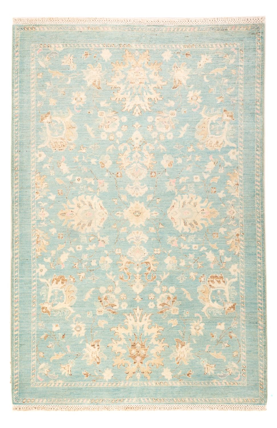 Alfombra Ziegler - Ariana - Real - 187 x 124 cm - azul claro