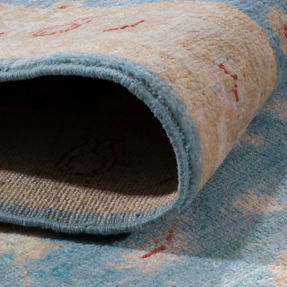 Alfombra de pasillo Alfombra Ziegler - 200 x 77 cm - azul claro