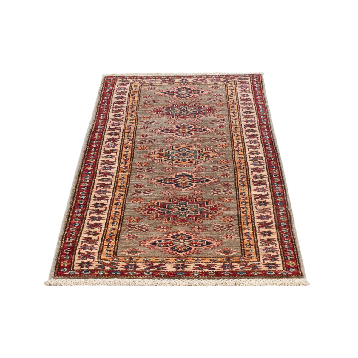 Alfombra de pasillo Alfombra Ziegler - Kazak - 166 x 60 cm - beige oscuro