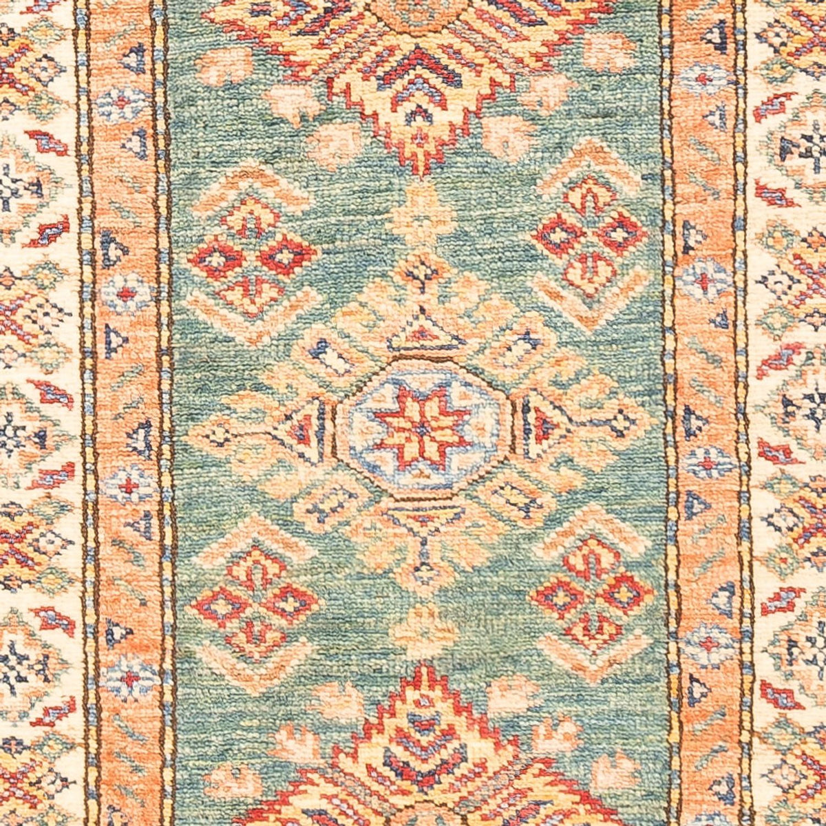 Alfombra de pasillo Alfombra Ziegler - Kazak - 178 x 58 cm - verde claro