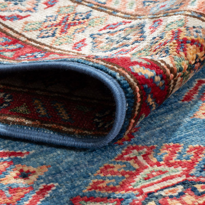 Alfombra de pasillo Alfombra Ziegler - Kazak - 177 x 61 cm - azul claro