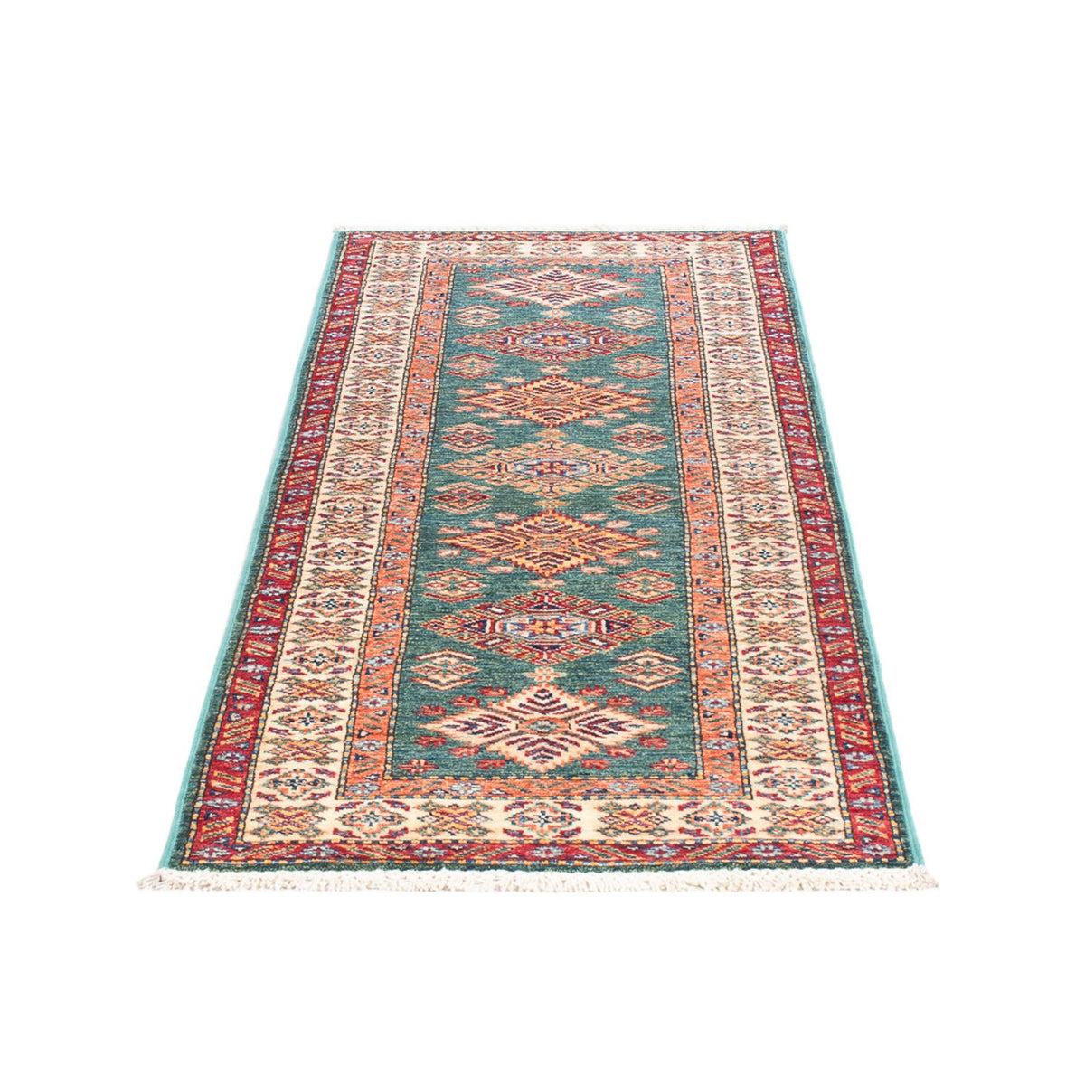 Alfombra de pasillo Alfombra Ziegler - Kazak - 181 x 61 cm - turquesa