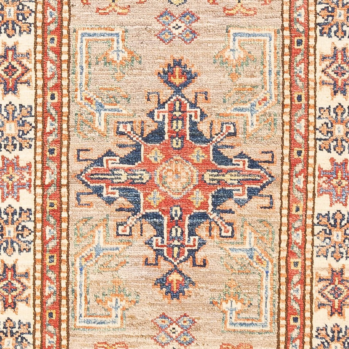 Alfombra de pasillo Alfombra Ziegler - Kazak - 190 x 57 cm - beige