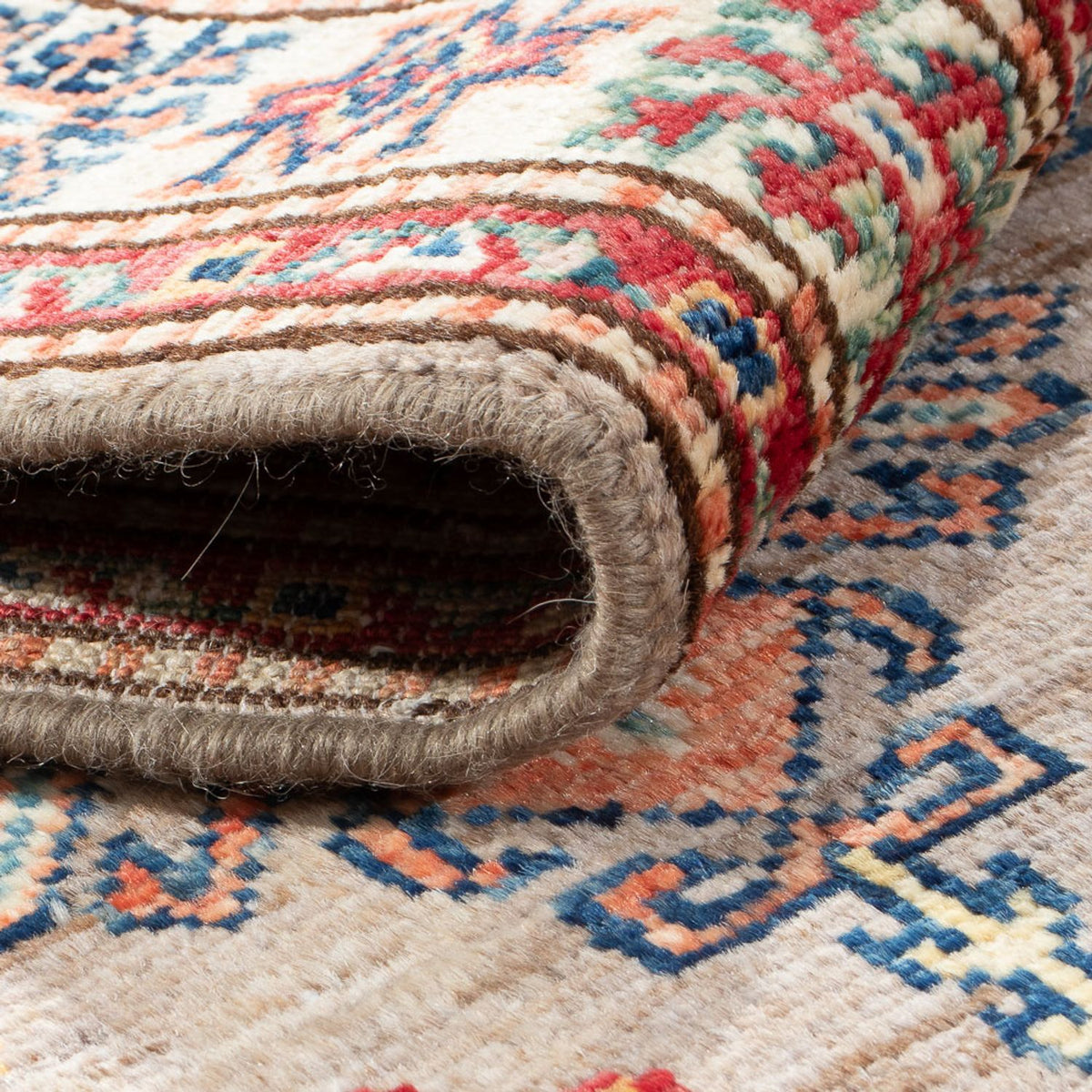 Alfombra de pasillo Alfombra Ziegler - Kazak - 190 x 57 cm - beige