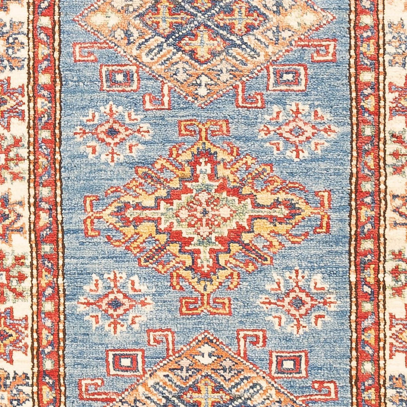 Alfombra de pasillo Alfombra Ziegler - Kazak - 185 x 60 cm - azul claro