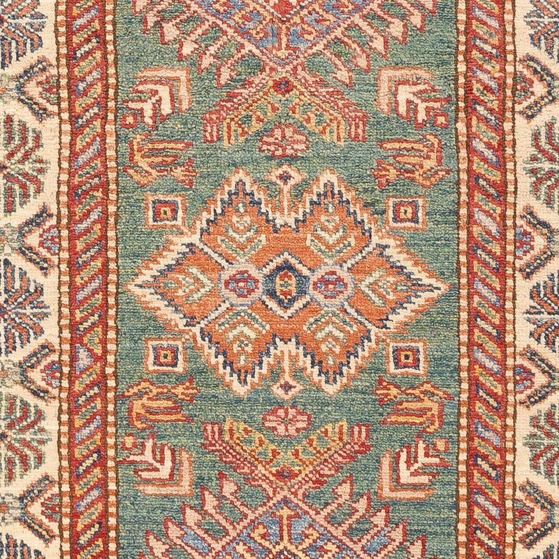 Alfombra de pasillo Alfombra Ziegler - Kazak - 199 x 75 cm - verde oscuro