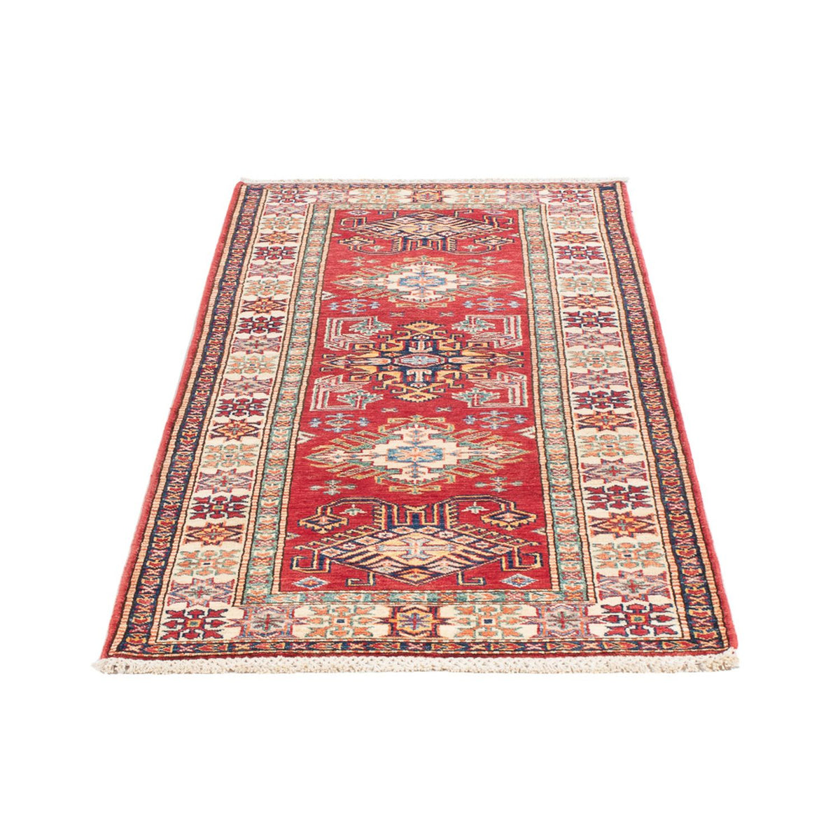 Alfombra de pasillo Alfombra Ziegler - Kazak - 190 x 73 cm - rojo claro