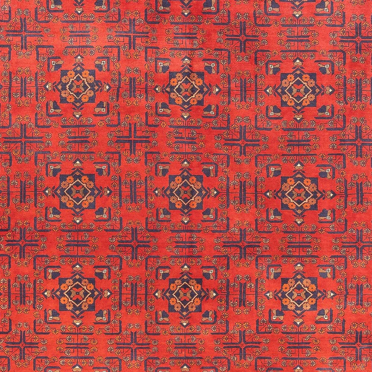 Alfombra afgana - Kunduz - 391 x 296 cm - rojo