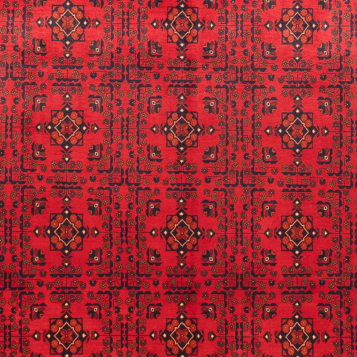 Alfombra afgana - Kunduz - 382 x 309 cm - rojo
